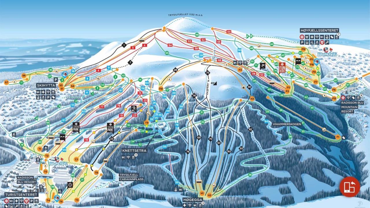In The Middle Of Trysil Fjellet - Welcome Center - Apartment With 4 Bedrooms And Sauna - By Bike Arena And Ski Lift 외부 사진