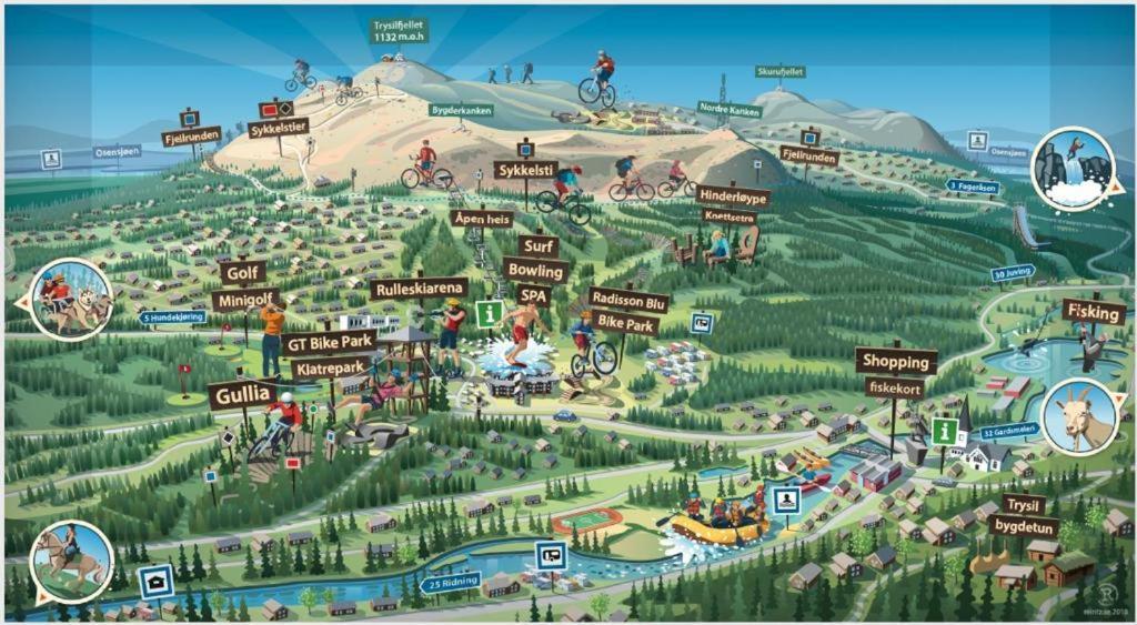 In The Middle Of Trysil Fjellet - Welcome Center - Apartment With 4 Bedrooms And Sauna - By Bike Arena And Ski Lift 외부 사진